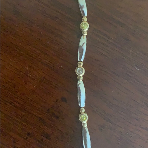 Classic Gold/Silver Tone Bracelet with Sparkle - Picture 4 of 5